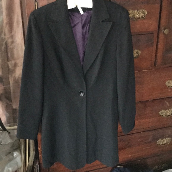 Signature by Larry Levine Jackets & Blazers - Larry Levine long black blazer riding coat
